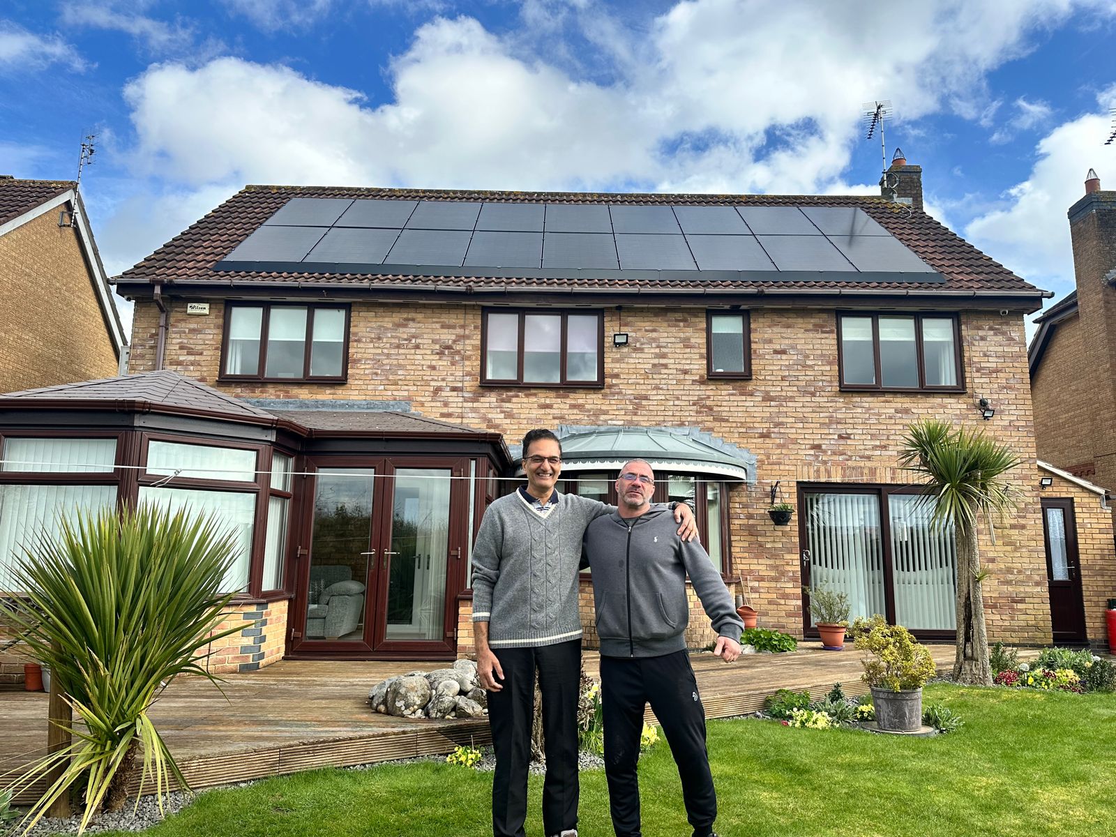 A large RenewAGen solar roof install